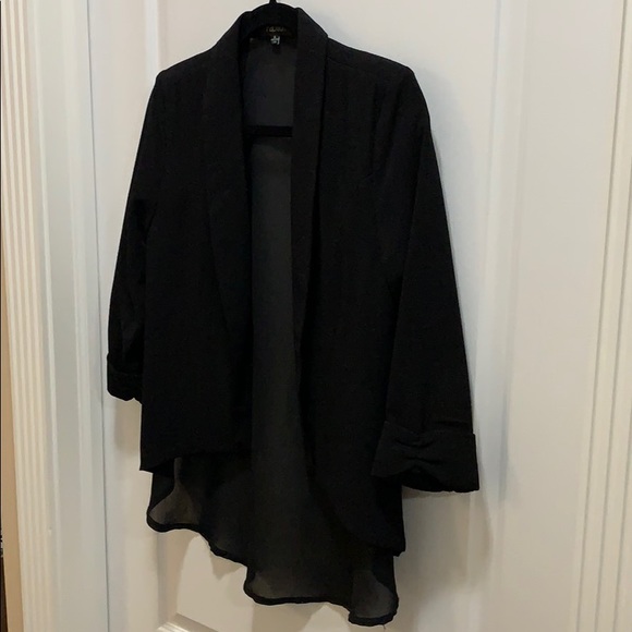 BOGO NWOT Sheer Back 3/4 Sleeve Blazer - Picture 2 of 12